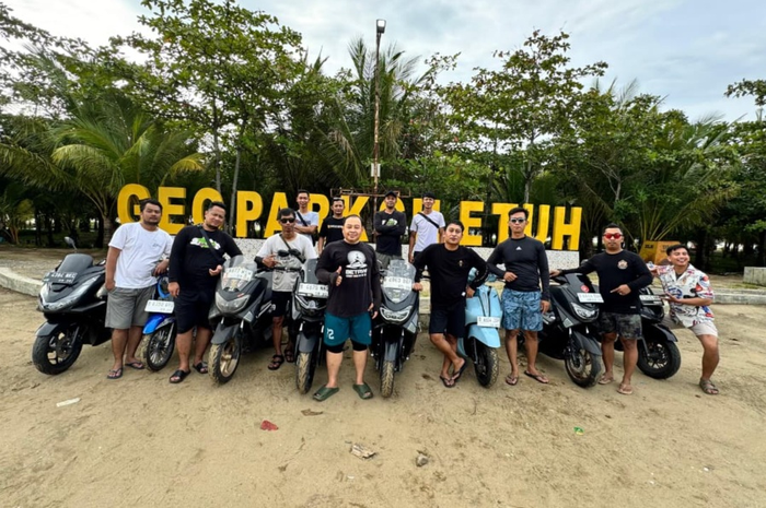 Indahnya Kebersamaan, 16 Bikers P2RTech Sukses Explore Geopark Ciletuh